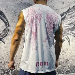 Herren Tanktops Männer ärmellose Muskelhemden Breite Schultern Fitness -Fitness -Workout Top -T -Shirts für 230705