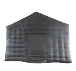 Черный надувной палаток гигант большие домашние палатки на открытом воздухе.