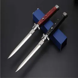 C81 Polegada Dobrável Italiano AB Mafia Stiletto Horizontal EDC Clássico Faca Lâmina Camping Caça Automática Sobrevivência Facas Táticas 13 440243S