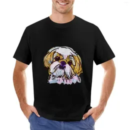 Poloshirts für Herren Die Shih Tzu-Liebe meines Lebens! T-Shirt, niedliche Oberteile, kurze, übergroße T-Shirts für Herren