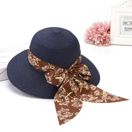 Wide Brim Hats Women Summer Straw Hat Beach Foldable Sun Floppy Roll Up Cap UPF 50 Caps Sombrero Sol