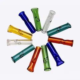 喫煙パイプ 2022 厚手ガラスフィルターチューブ各種 1.4 インチフィルターヒントラウンドフラット形状ロール紙ワンヒッターパイプアクセサリー Dr Dhrzx