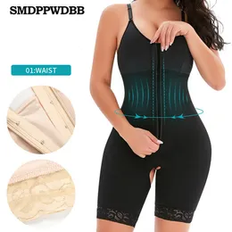 Modelador de corpo inteiro feminino Cintas redutoras colombianas Modelador de cintura Espartilho Modelador Roupa íntima pós-lipoaspiração 230705