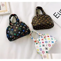 Bolsa para crianças bolsas para meninas bolsas de corrente de couro sintético fofinha para festa jantar bolsa de mão pequena tamanho mini princesa pacote crossbody pacote mensage Dhmtm