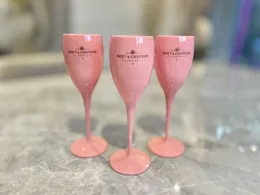 Moet Chandon Pink Blush Acrylic Champagne Glasögon Flutes Cups