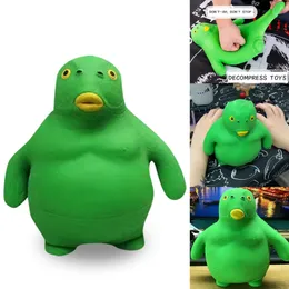 Decompression Toy Green Head Fish Silly Fish Decompression Squeeze Toy Slow Rebound Tpr Doll Fidget Stress Relief Toys Kids Interesting Gifts 230705