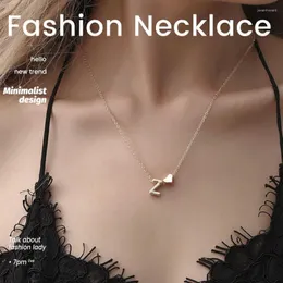 체인 귀여운 편지 펜던트 사랑 Colgantes Pingente Golden Bijoux Collares Heart Choker Gargantillas y2k 목걸이