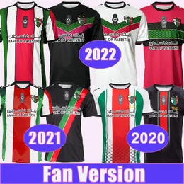 Sports Socks 20 21 22 Palestino Mens Soccer Jerseys Jimenez Benitez Cortes Home Red White Away Black Football Shirts Kort ärm Vuxna uniformer