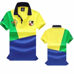Rennausgabe Hochwertiges Kragen Polos Shirt Casual Sticker Designer 100% Cotton City Edition Herren-T-Shirt
