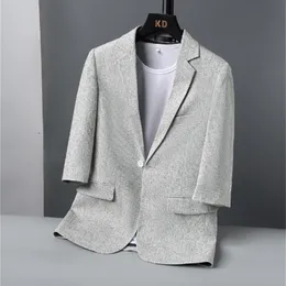 Men's Suits Blazers mens cotton wollen blend Single breasted buckle jacket fashion Slim Fit Small Suit Casual Top Coat 230705