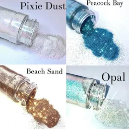 Гвоздь блеск 1box Super Shiny Holography Rainbow Bulk Glitter Aurora Pigment 02 мм тонкая порошковая лазерная пыль хромированная декорация ногтя 230705