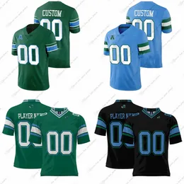 Custom NCAA Tulane Green Wave College Football Maglie Anderson Baudoin IV Boyd Champaigne Cooper Jr. Deal Friloux Hamilton Henderson Hicks Hodges Jenkins