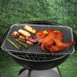 BBQ 그릴 10 PCS HIBACHI GRILL 베이킹 시트 라이너 바베큐 휴대용 화격자 그물 230706