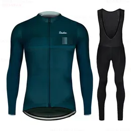 サイクリングジャージセット Raudax 長袖自転車服通気性マウンテン服スーツ Ropa Ciclismo Verano トライアスロン 230706