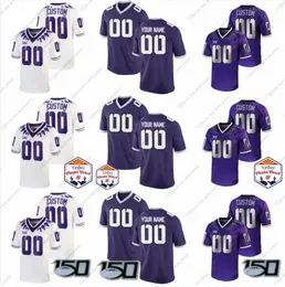 Custom NCAA TCU Horned Frogs College Football Jerseys Fontenette Foster Johnson Milliman Perry Spaeth Ward Black Kell Laminack Sandy Frederic Laterza