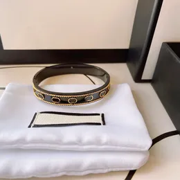 Designer de letra G preto pulseira de moda premium marca jóias pulseira homem mulher pulseira de luxo feminino charme amigo jóias premium requintado acessórios Y23178