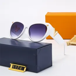 Diseñador de lujo Gafas de sol Moda Vintage Marcas Letras doradas Gafas de montura completa para hombre Mujer Verano Casual Playa Viajes Vacaciones