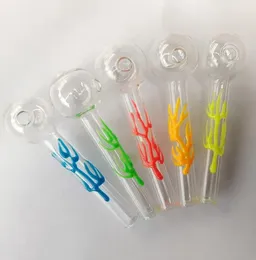 Pyrex hookahs Thick Clear Glass Oil Burner Tube Pipe somking pipes water pipes wholesale price