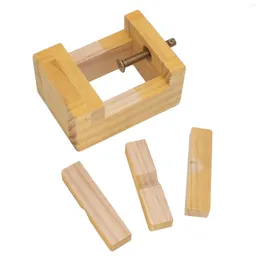 Narzędzia do pieczenia Drewniany zacisk do rzeźbienia Lekki mini imadło stołowe do konserwacji zegarków