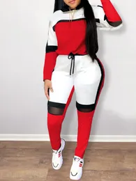 Women's Plus Size Pants LW Two Piece Colorful Pleated Sportswear Set Patches Workwear Long Sleeve Traditional Collar Autumn 230705