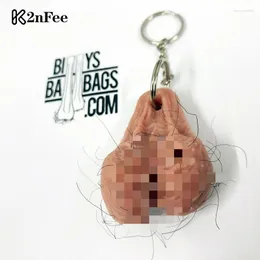 Keychains 1PCS Tricky Egg Keychain Creative Funny Spoof Gadgets Toy Keyring Key Chains Bag Pendant