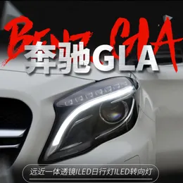 HA CONDOTTO il Faro Dell'automobile Per Benz GLA 20 15-20 19 Lampada Anteriore Segnale di Girata Assemblea Dinamica Luci di Corsa Doppia Lente Xenon Testa lampada