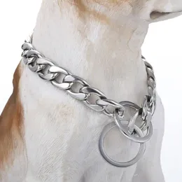 チョーカートップステンレス鋼スリップペット犬チェーンヘビーデューティトレーニングチョーク首輪大型犬用調節可能な安全制御
