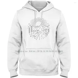 Herren Hoodies River Männer Frauen Hoodie Pullover 6XL Große Größe Baumwolle Berg Sonnenaufgang Outdoor Wald Natur Wild Ture Baum Aufstieg Lake Iver