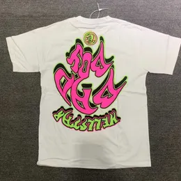 Дизайнерская модная одежда футболка футболка New Hellstar Studios Rodman Green Tee High Street Модная мужская и женская футболка с коротким рукавом Rock Hip Hop 2023