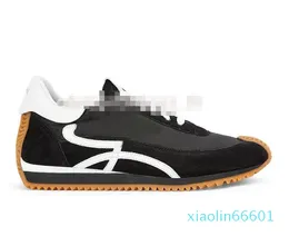 Sapatos casuais masculinos de grife Tênis de corrida Artigos de luxo Alto de borracha Tênis com cadarço e cano baixo