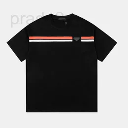 Men's T-Shirts Designer triangle luxury brand t shirt red with letters man woman casual fashion clothing black white tees summer round neck short sleeves pure cotton BN