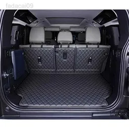 Pet Seat Cover High quality! Special car trunk mats Land Range Rover 110 2021 durable cargo liner boot carpets for Defender 2022 HKD230706