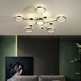 Потолочные светильники северный стиль гостиная люстра спальни лампа