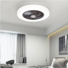 Wood Ceiling Fans + APP Remote Control 110V 220V Round Quadrilateral Led Fan Living Bedroom Simple Modern Fans Lighting