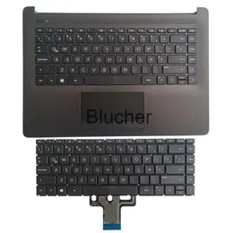 Teclados novo teclado latino para HP 14cm 14ck 14dg tpni131 240 g7 245 g7 la teclado com tampa superior de palmrest com touchpad x0706