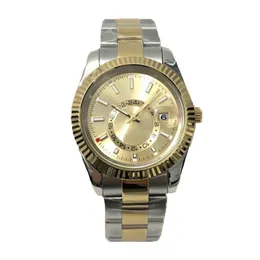 Lüks Saatler Sky Mens Otomatik İzle Yüksek Kaliteli Hareket Montre Lüks Saatler Paslanmaz Çelik 42mm Aydınlık Su Geçirmez Kollwatches Hediyeler Dhgate Montre