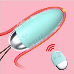 Vibratorer Wireless Jump Egg Vibrator Sexleksaker för vuxna med fjärrkontroll Vattentät Vibrerande Body Massager 230706