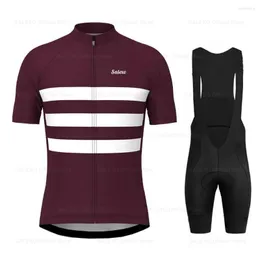 Conjuntos de corrida 2023 Conjunto de camisa de ciclismo Roupas de verão Roupas de bicicleta MTB Uniforme Maillot Ropa Ciclismo Bicicleta masculina Sportwear Terno Hombre