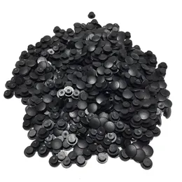 Shoe Parts Accessories 1000pcs/lot plastic button black buckles parts accessories fit for sandals clog shoes DIY shoe Charms 8/10/12/13/14/15mm 230705