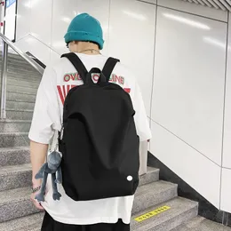 Lu proste nylonowe tudenty kampusowe torby na zewnątrz plecak dla nastolatków Shoolbag koreański Trend z plecakami torba na laptopa