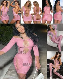 Andra trosor Babydoll exotiska kläder Catsuit Underkläder Chemises Teddybyxor Kostym sleepwea sexig klänning för sexunderkläder plus size rosa HKD230706