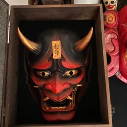 Máscaras de festa Samurai Tio Oni Máscara de látex Rímel Halloween Cosplay Adereços Terror Tema Decoração Brinquedos para adultos Masque 230705