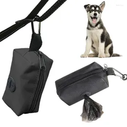 Capas para assento de carro para cachorro Dispensador de saco de cocô com fivelas Suportes de abertura grande com zíper Suporte para animais de estimação Ótimo acessório de armazenamento para