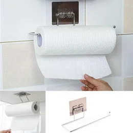 Hooks Kitchen Bathroom Toilet Pape Storage Rack Roll Paper Towel Holder Stand For