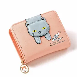 Wallest Women Purse Cute Anime Wallet Portable Small Luxury Wallets for Women Clutch Bag Carteras Para Mujer Coin Pocket