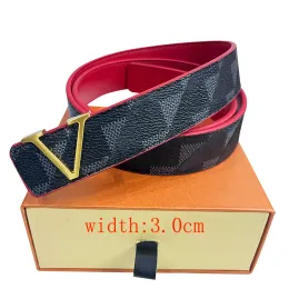 Sleek buckle Retro design Slim waist Classic belt men's and women's width 3.0CM real cowhide 16 colors available in high quality with orange box