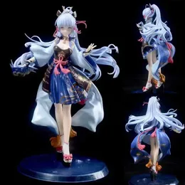 Anime Manga 25CM Anime Genshin Impact Gioco Figura Kamisato Ayaka Action PVC Figure Collection Modello Bambola Bambino Regali per bambini L230706 L230707