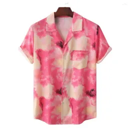 Camicie casual da uomo 15 colori camicetta da spiaggia con stampa floreale hawaiana 3d estiva per uomo manica corta moda top magliette da spiaggia
