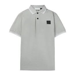 Summer Short-sleeved T-shirt 22SS18 Men Polo Shirt Slim Lapel Half Sleeve Social Youth Solid Color Shirt Tide Men's New Polo Shirt
