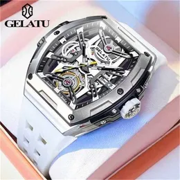 Relojes de salida Richardmille Relojes de pulsera mecánicos automáticos Reloj deportivo al aire libre de alta moda Reloj mecánico Barril de vino Ahueca hacia fuera el reloj mecánico BEBRBE